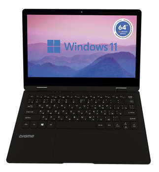 Ноутбук Digma EVE 11 C421Y Celeron N4020C 4Gb eMMC128Gb Intel UHD Graphics 600 11.6" TN Touch HD