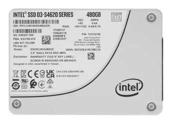 Накопитель для сервера Intel 480GB TLC D3-S4620 SSDSC2KG480GZ01