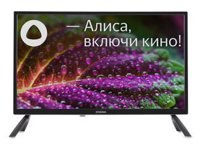Телевизор Digma LED 24" DM-LED24SBB31 Яндекс.ТВ черный HD 60Hz DVB-T DVB-T2 DVB-C DVB-S DVB-S2 USB WiFi Smart TV