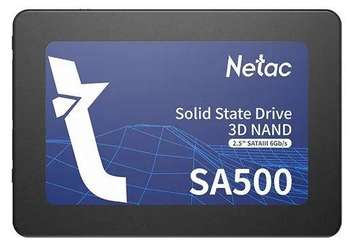 Накопитель SSD Netac SSD жесткий диск SATA2.5" 480GB NT01SA500-480-S3X NETAC