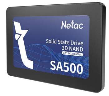 Накопитель SSD Netac SSD жесткий диск SATA2.5" 256GB NT01SA500-256-S3X NETAC