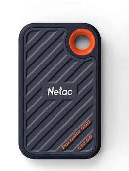 Внешний накопитель Netac SSD внешний жесткий диск 512GB USB-C BLACK NT01ZX20-512G-32BL NETAC