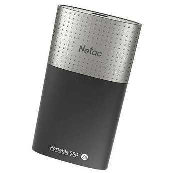 Внешний накопитель Netac SSD жесткий диск USB-C 250GB EXT. BLACK NT01ZSLIM-250G-32BK NETAC