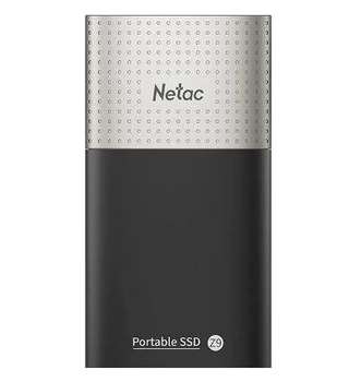 Внешний накопитель Netac SSD внешний жесткий диск 2TB USB-C BLACK NT01Z9-002T-32BK NETAC