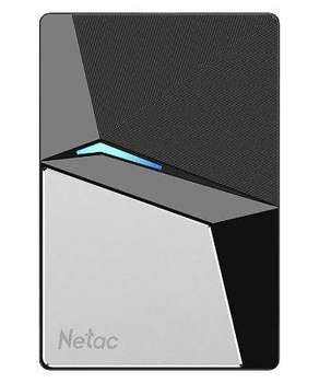 Внешний накопитель Netac SSD жесткий диск USB-C 120GB EXT. BLACK NT01Z7S-120G-32BK NETAC