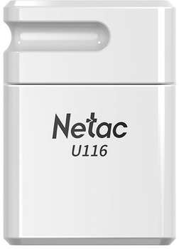 Flash-носитель Netac Флеш Диск 128Gb U116 NT03U116N-128G-30WH USB3.0 белый