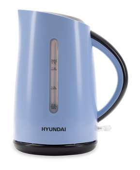 Чайник/Термопот HYUNDAI Чайник электрический HYK-P2028 1.7л. 2200Вт голубой/серый корпус: пластик