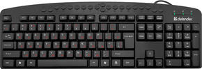 Клавиатура DEFENDER проводная ATLAS HB-450 black