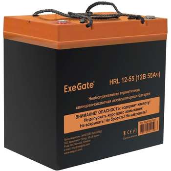 Аккумулятор для ИБП EXEGATE EX285652RUS Аккумуляторная батарея  HRL 12-55