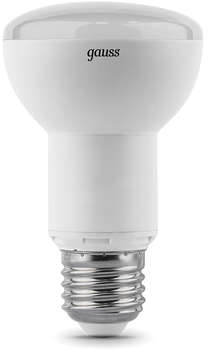 Лампа GAUSS светодиодная R63 9Вт цок.:E27 рефлек. 220B 4100K св.свеч.бел.нейт.