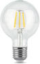 Лампа GAUSS светодиодная Filament G95 6Вт цок.:E27 шар 220B 2700K св.свеч.бел.теп.