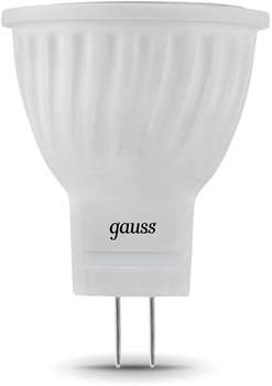 Лампа GAUSS светодиодная 132517303 3Вт цок.:GU4 рефлек. 220B 6500K св.свеч.бел.хол.