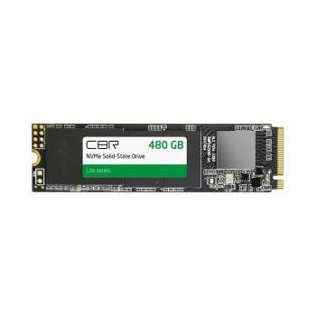 Накопитель SSD CBR SSD-480GB-M.2-LT22, Внутренний SSD-накопитель, серия "Lite", 480 GB, M.2 2280, PCIe 3.0 x4, NVMe 1.3, SM2263XT, 3D TLC NAND, R/W speed up to 2100/1600 MB/s, TBW  240