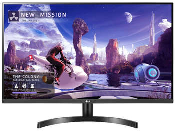 Монитор LG 31.5" 32QN600-B черный IPS LED 16:9 HDMI матовая 1000:1 350cd 178гр/178гр 2560x1440 75Hz DP 2K 7.2кг