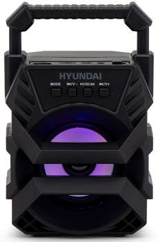 Портативная акустика HYUNDAI Колонка порт. H-PS1000 черный 9W 1.0 BT/USB 10м 500mAh