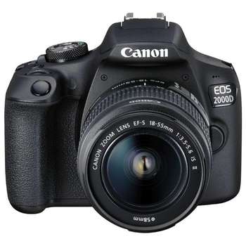 Фотокамера Canon EOS 2000D KIT черный {24.1Mpix 18-55mm f/3.5-5.6 IS II 3" 1080p Full HD SDXC Li-ion }