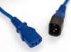 Кабель силовой HYPERLINE Шнур питания PWC-IEC13-IEC14-0.5-BL C13-С14 проводник.:3x0.75мм2 0.5м 250В 10А  синий