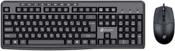 Комплект (клавиатура+мышь) Oklick Клавиатура + мышь Оклик S650 клав:черный мышь:черный USB Multimedia
