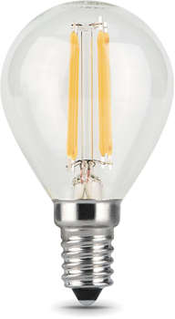 Лампа GAUSS филам. Filament 11Вт цок.:E14 шар 220B 4100K св.свеч.бел.нейт.