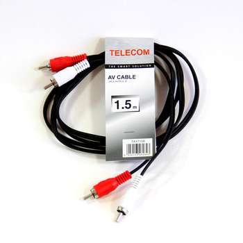 Кабели DVI Telecom AUDIO 2RCA TO 2RCA 1.5M TAV7158-1.5M TELECOM
