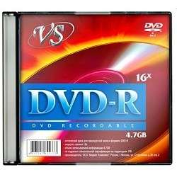 Оптический диск Verbatim Диски VS DVD-R 4.7Gb, 16x, Slim Case 5шт.
