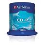 Оптический диск Verbatim Диски CD-R  100 шт. 48/52-x 700Mb, Cake Box