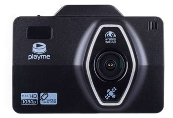 Автомобильный видеорегистратор Playme Видеорегистратор с радар-детектором Lite GPS черный