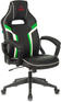 Игровое кресло ZOMBIE Кресло игровое Z3 черный/зеленый эко.кожа крестов. пластик