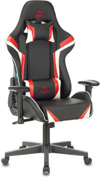 Игровое кресло ZOMBIE Кресло игровое Z4 черный/красный эко.кожа крестов. пластик
