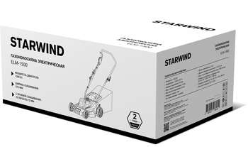 Газонокосилка STARWIND роторная ELM-1500 1500Вт