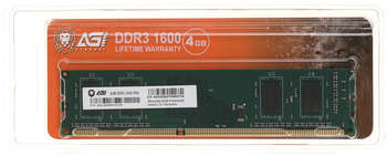 Оперативная память Память DDR3 4GB 1600MHz AGI160004UD128 UD128 RTL PC4-12800 DIMM 240-pin 1.2В Ret