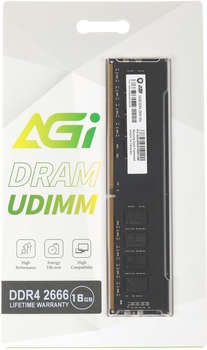 Оперативная память Память DDR4 16Gb 2666MHz AGI266616UD138 UD138 RTL PC4-21300 DIMM 288-pin 1.2В Ret