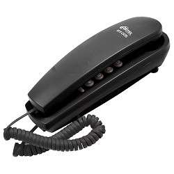Телефон RITMIX RT-005 black {проводной телефон, повторный набор номера, настенная установка, кнопка выключения микрофона, регулятор громкости звонка}