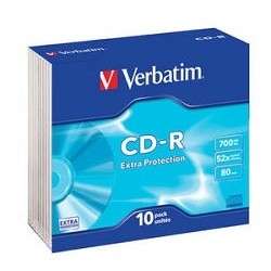 Оптический диск Verbatim Диски CD-R  700Mb 48-х/52-х  [43415]
