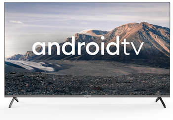 Телевизор HYUNDAI LED 50" H-LED50BU7006 Android TV Frameless Metal черный 4K Ultra HD 60Hz DVB-T2 DVB-C DVB-S DVB-S2 USB WiFi Smart TV