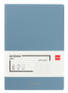 Канцтовар DELI Блокнот EN128LBLUE A5 210х143мм искусст. кожа 96л линейка мягкая обложка голубой