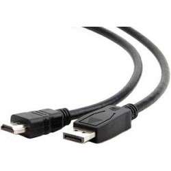Кабели DVI Кабель DisplayPort-HDMI Gembird/Cablexpert  1,8м, 20M/19M, черный, экран, пакет