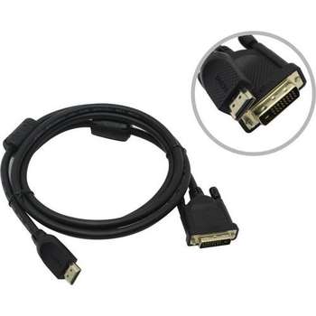 Кабели DVI VCOM CG484GD-1.8M Кабель HDMI AM/DVIM, 1.8м, CU, 1080P@60Hz, 2F,   <CG484G-1.8M> [4895182204867]