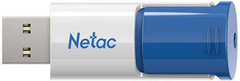 Flash-носитель Netac Флеш Диск 512Gb U182 NT03U182N-512G-30BL USB3.0 синий/белый