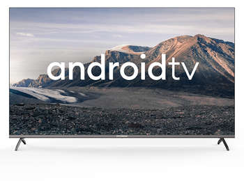 Телевизор HYUNDAI LED 55" H-LED55BU7006 Android TV Frameless Metal черный 4K Ultra HD 60Hz DVB-T DVB-T2 DVB-C DVB-S DVB-S2 USB WiFi Smart TV