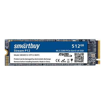 Накопитель SSD Smart Buy Smartbuy M.2 SSD 512Gb Stream P12 SBSSD512-STP12-M2P3 NVMe PCIe3