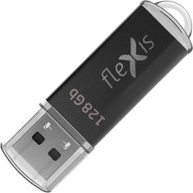 Flash-носитель Flexis Флэш-драйв RB-108 3.0, 128 Гб, USB 3.1 Gen 1 , чёрный