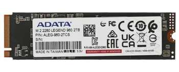 Накопитель SSD SSD жесткий диск M.2 2280 2TB ALEG-960-2TCS ADATA