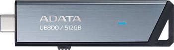 Flash-носитель A-DATA Флеш Диск 512Gb Type-C UE800 AELI-UE800-512G-CSG USB3.2 серебристый