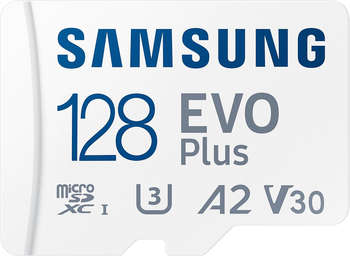 Карта памяти Samsung Флеш карта microSDXC 128GB MB-MC128KA EVO PLUS + adapter