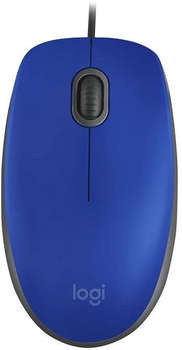 Мышь Logitech M110 синий/черный оптическая
