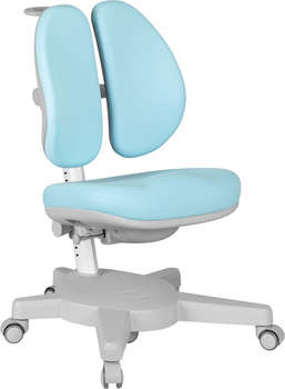 Кресло CACTUS детское CS-CHR-3604BL голубой крестов. пластик серый