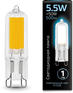 Лампа GAUSS светодиодная G9 5.5Вт цок.:G9 капсул. 220B 4100K св.свеч.бел.нейт.