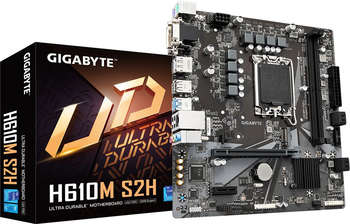 Материнская плата Gigabyte H610M S2H Soc-1700 Intel H610 2xDDR5 mATX AC`97 8ch GbLAN+VGA+DVI+HDMI+DP