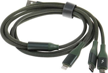 Кабель SOLOVE DW2 DW2 GREEN RUS USB  1.2м зеленый